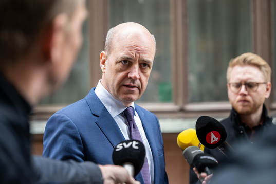 Svenska Fotbollförbundets ordförande Fredrik Reinfeldt