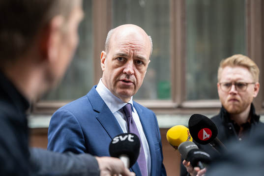Svenska Fotbollförbundets ordförande Fredrik Reinfeldt
