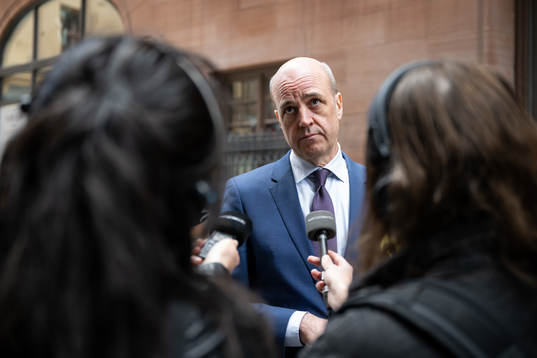 Svenska Fotbollförbundets ordförande Fredrik Reinfeldt