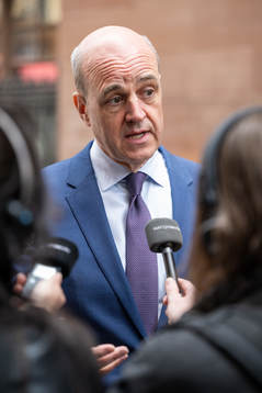Svenska Fotbollförbundets ordförande Fredrik Reinfeldt