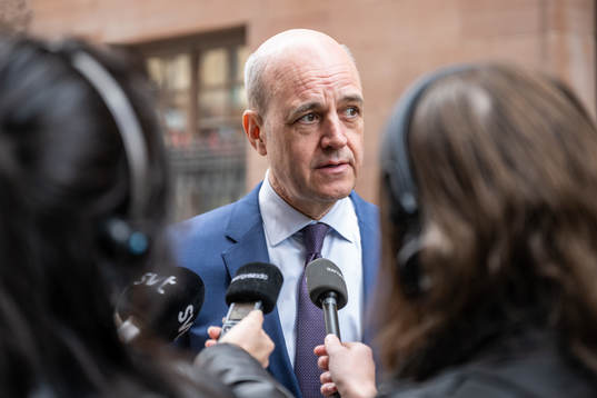 Svenska Fotbollförbundets ordförande Fredrik Reinfeldt