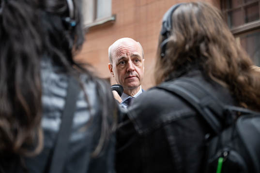Svenska Fotbollförbundets ordförande Fredrik Reinfeldt