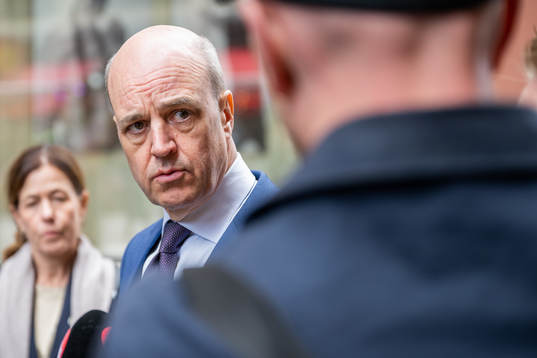 Svenska Fotbollförbundets ordförande Fredrik Reinfeldt