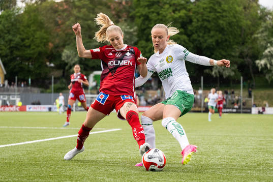IFK Norrköpings Sabina Ravnell och Hammarbys Matilda
