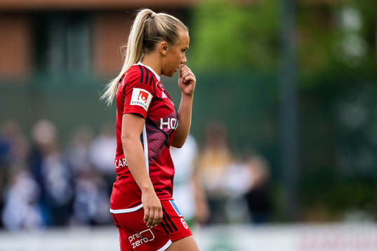 IFK Norrköpings Jennie Egeriis deppar