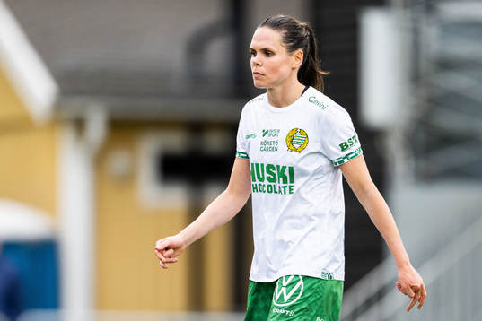 Hammarbys Simone Boye Sørensen deppar