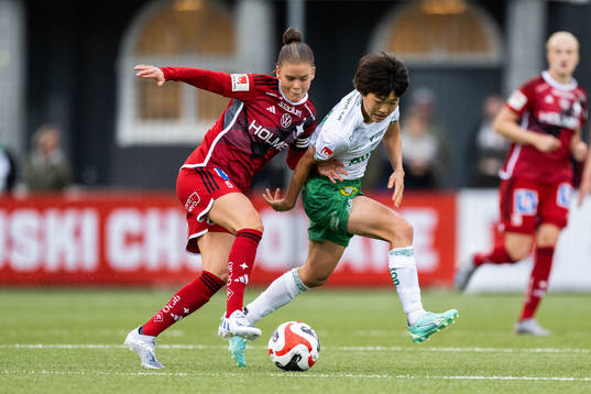 IFK Norrköpings My Cato och Hammarbys Maika Hamano