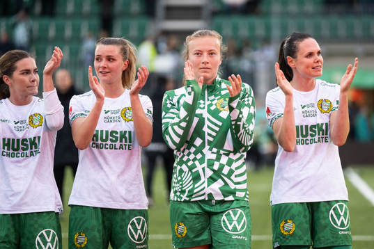 Hammarbys Hanna Folkesson, Thea Sørbo, Sara Kanutte Fornes