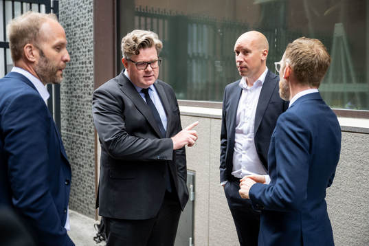 Justitieminister Gunnar Strömmer (M), Simon Åström,