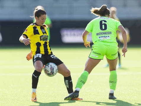 Häckens Ruby Grant och Kristianstads Carly Wickenheiser