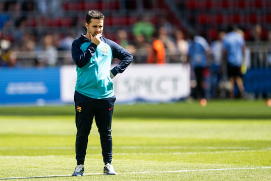 Head coach Jonatan Giráldez of Barcelona