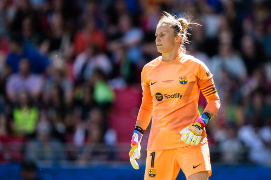 Goalkeeper Sandra Panos of Barcelona