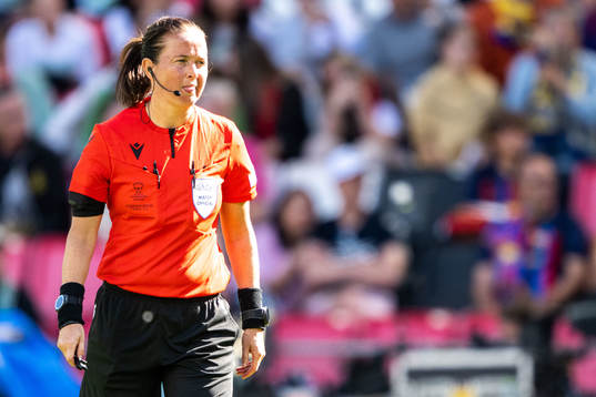 Referee Cheryl Foster
