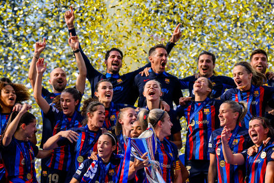 during the UEFA Women's Champions League final match