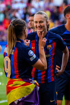 Mariona Caldentey and Caroline Graham Hansen