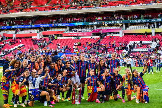 during the UEFA Women's Champions League final match