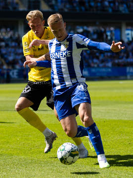 Mjällbys Herman Johansson och IFK Göteborgs Oscar Wendt