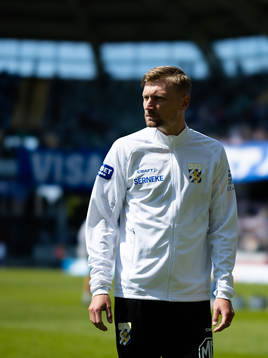 IFK Göteborgs Sebastian Eriksson innan fotbollsmatchen i