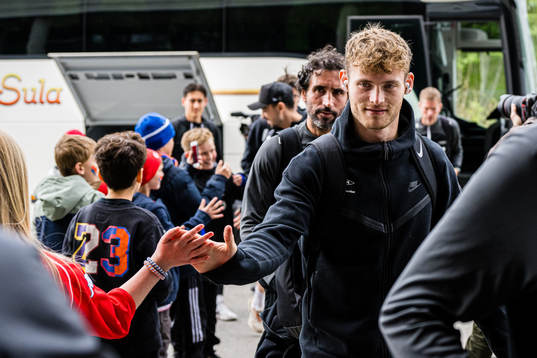 Ole Didrik Blomberg of Brann arrives
