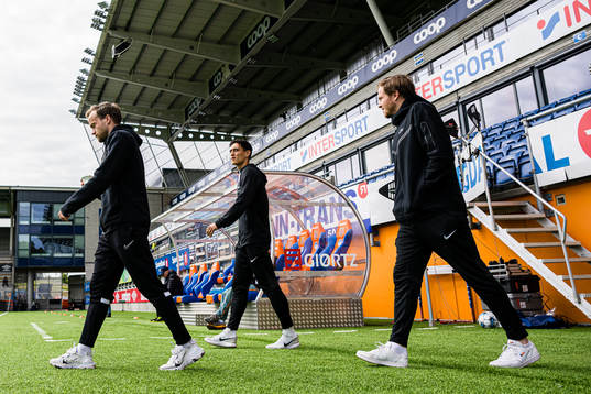 Bård Finne, Svenn Crone and Frederik Børsting of Brann