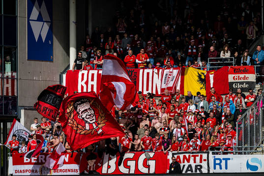 Spectators in the stands