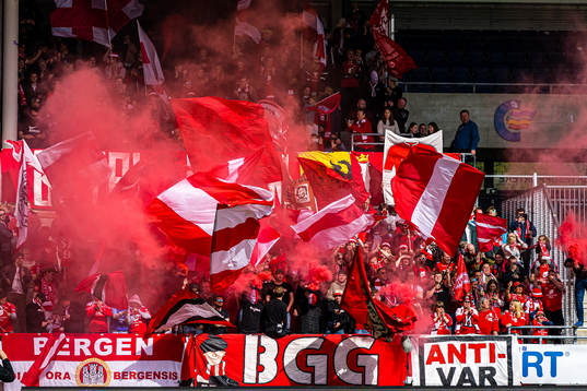 Spectators in the stands