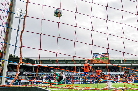Ulrik Mathisen of Brann scores the 1-3 goal