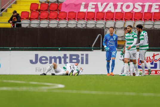 Västerås SKs spelare jublar