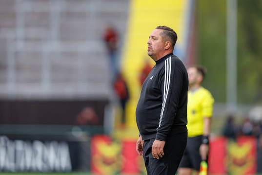 Östersunds tränare Magnus Powell  deppar
