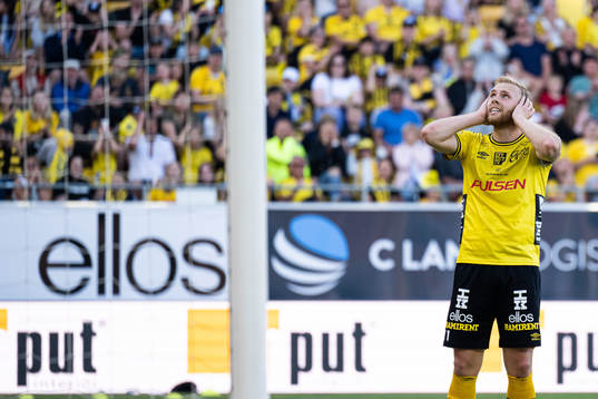 Elfsborgs Sveinn Guðjohnsen deppar