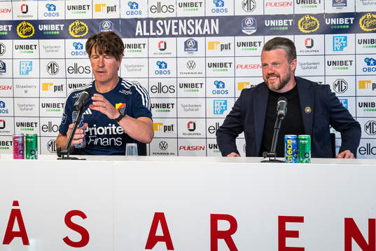 Djurgårdens tränare Thomas Lagerlöf och Elfsborgs