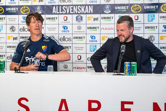 Djurgårdens tränare Thomas Lagerlöf och Elfsborgs