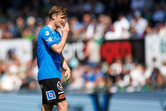 Halmstads Jonathan Svedberg deppar