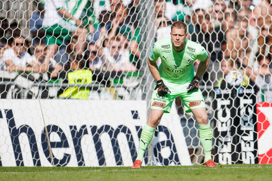 Halmstads målvakt Malkolm Nilsson Säfqvist