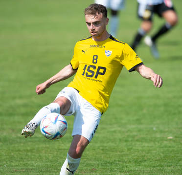 IFK Malmös Ludvig Hegdal i matchen i division 2 mellan IFK