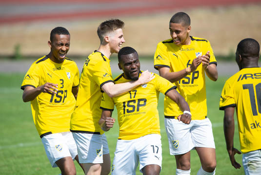IFK Malmös Filston Mawana har gjort 2-1 och jublar