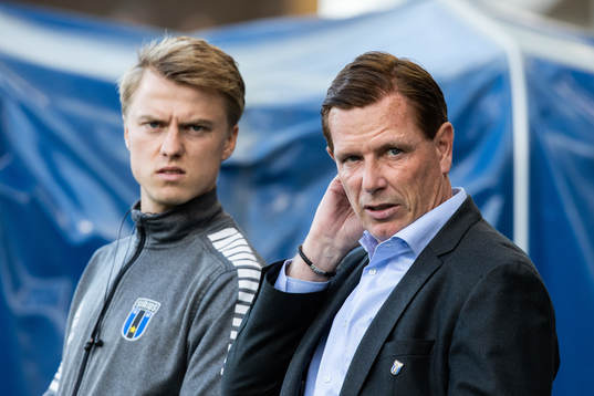 Sirius fystränare Olle Ekman och tränare Christer