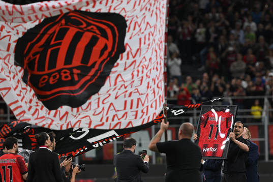 Zlatan Ibrahimovic of AC Milan