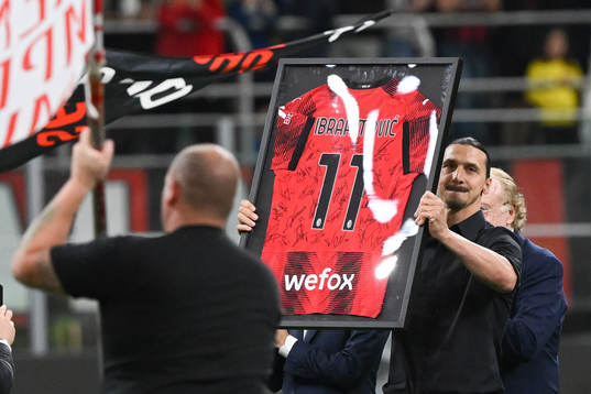 Zlatan Ibrahimovic of AC Milan