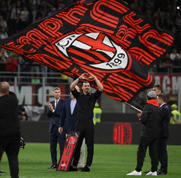 Zlatan Ibrahimovic of AC Milan