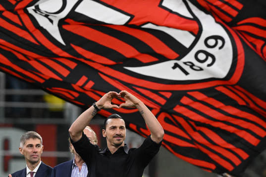Zlatan Ibrahimovic of AC Milan