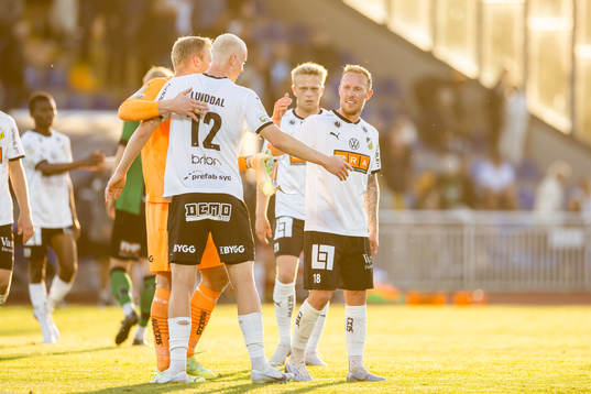 Häckens spelare jublar