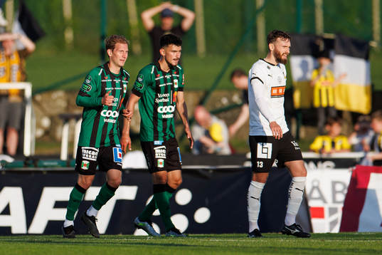 Varbergs Oliver Silverholt, Dion Krasniqi och Häckens