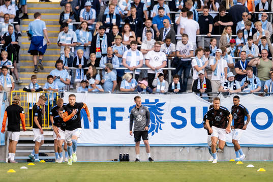 under fotbollsmatchen i Allsvenskan mellan Malmö FF och