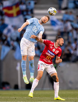 Malmö FFs Lasse Nielsen och Degerfors Dijan Vukojevic