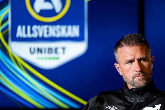 Degerfors tränare Tobias Solberg