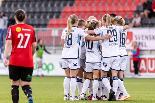 Djurgårdens spelare jublar