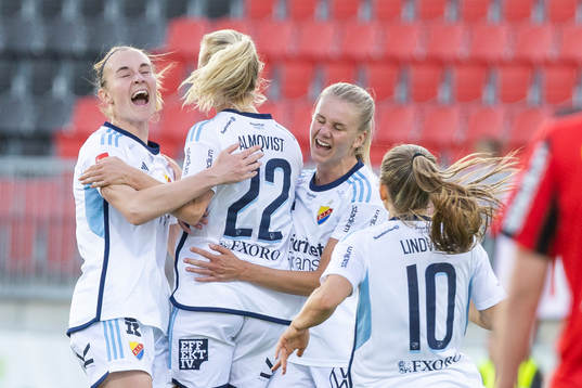 Djurgårdens spelare jublar