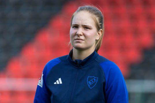 Djurgårdens målvakt Elvira Björklund i lineup