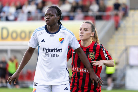 Djurgårdens Flavine Mawete Musolo och Brommapojkarnas
